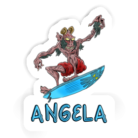 Angela Autocollant Surfeur Image