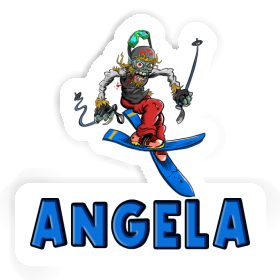 Angela Autocollant Skieur Image