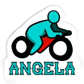 Autocollant Motocycliste Angela Image