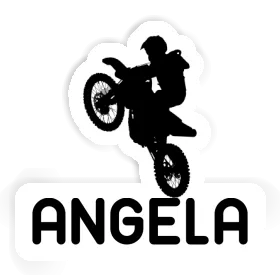 Motocross-Fahrer Aufkleber Angela Image