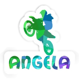 Angela Autocollant Motocrossiste Image