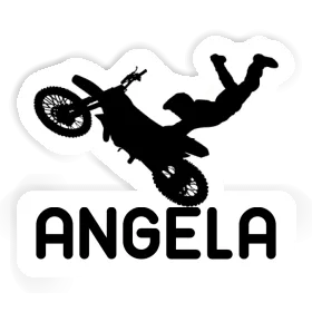 Motocross Rider Sticker Angela Image