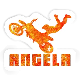 Sticker Motocross-Fahrer Angela Image