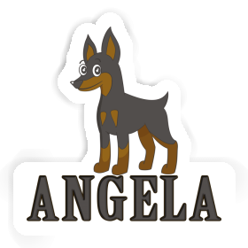 Pinscher Autocollant Angela Image