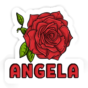 Angela Aufkleber Rosenblüte Image