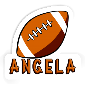 Aufkleber Rugby Ball Angela Image