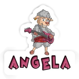 Angela Autocollant Rockergirl Image