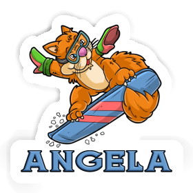 Angela Sticker Snowboarder Image