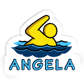 Angela Aufkleber Schwimmer Image