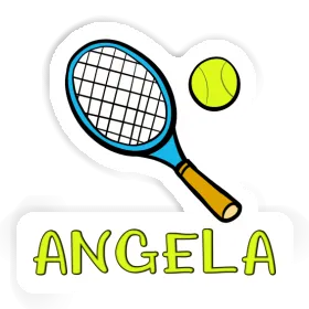 Sticker Angela Tennis Racket Image