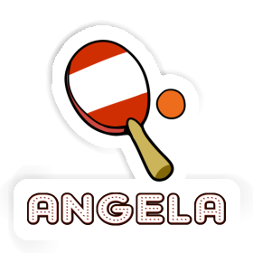 Angela Autocollant Raquette de ping-pong Image