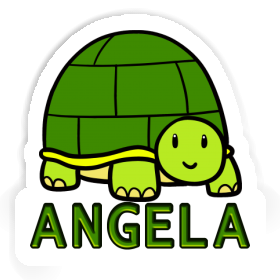 Aufkleber Schildkröte Angela Image
