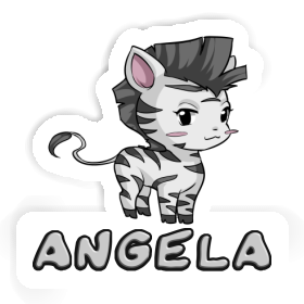 Sticker Zebra Angela Image