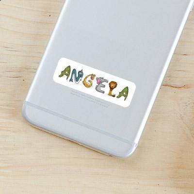 Sticker Tierschrift Angela Image