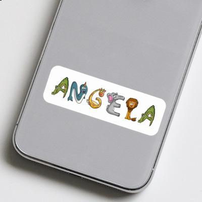 Sticker Tierschrift Angela Image