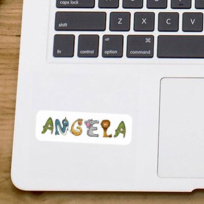 Sticker Angela Animal Font Image