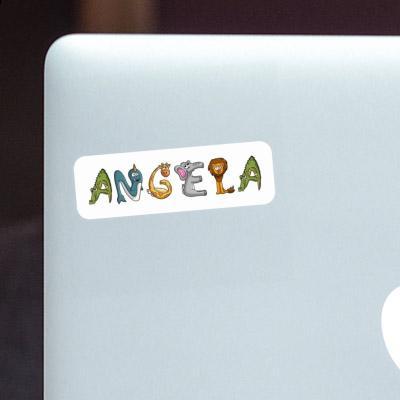 Sticker Tierschrift Angela Gift package Image