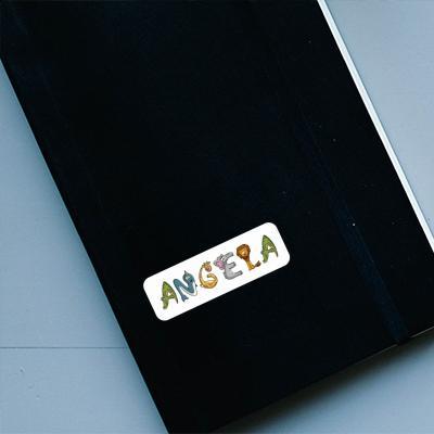 Sticker Tierschrift Angela Notebook Image