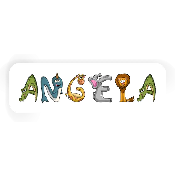 Sticker Tierschrift Angela Image