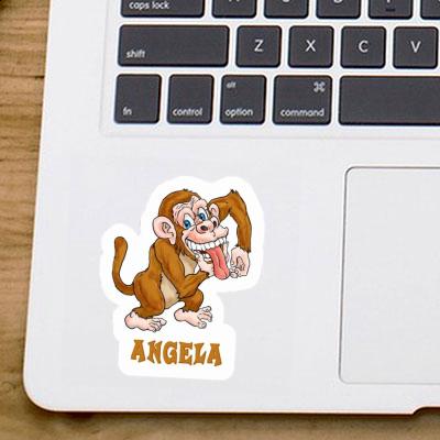 Sticker Angela Affe Notebook Image