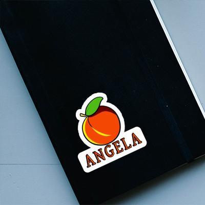 Sticker Angela Apricot Laptop Image
