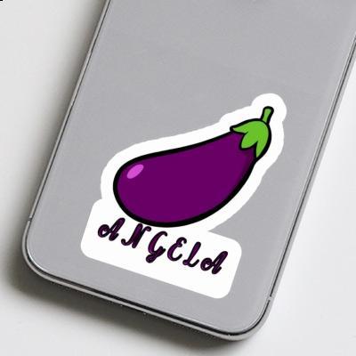 Angela Sticker Aubergine Notebook Image