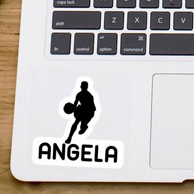 Angela Sticker Basketball Player Laptop Image