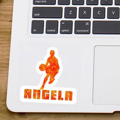 Aufkleber Basketballspieler Angela Laptop Image