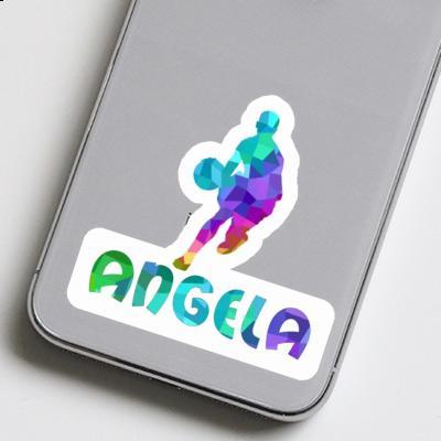 Sticker Angela Basketball Player Laptop Image