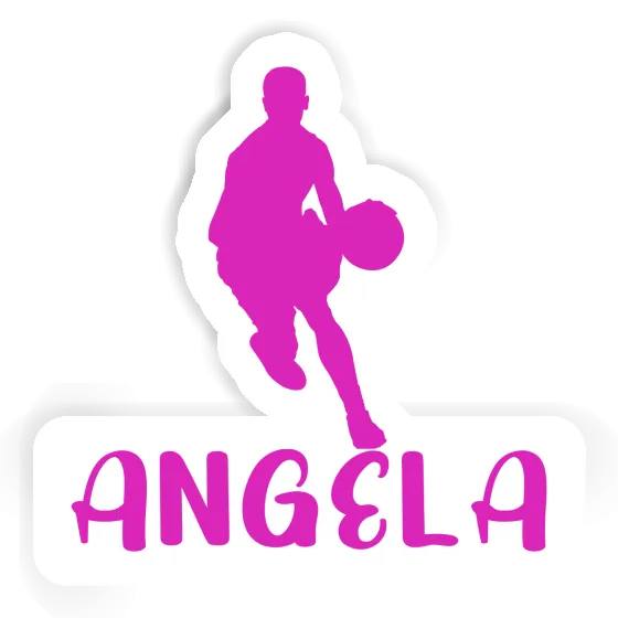 Sticker Basketball Player Angela Laptop Image