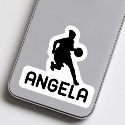 Basketballspielerin Sticker Angela Laptop Image