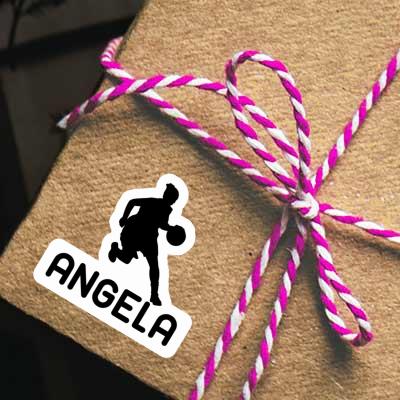 Basketballspielerin Sticker Angela Laptop Image