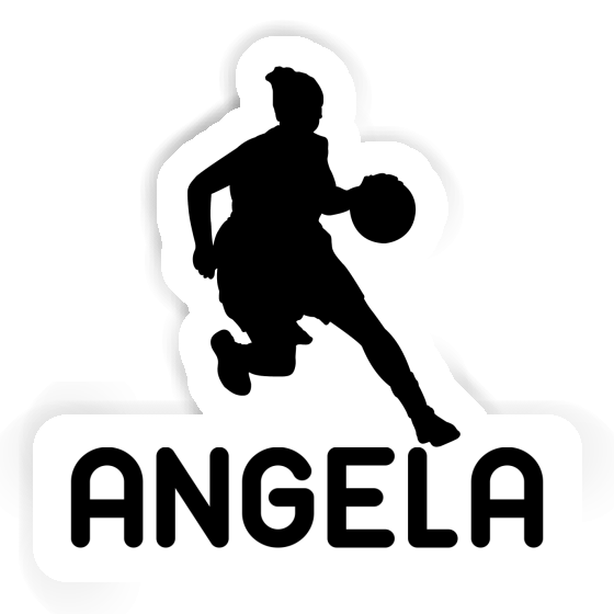 Sticker Angela Basketball Player Laptop Image