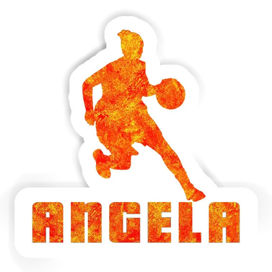 Aufkleber Basketballspielerin Angela Image