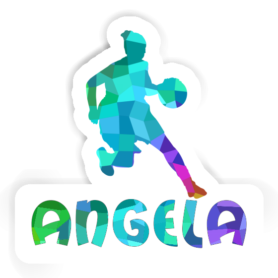 Sticker Angela Basketballspielerin Notebook Image