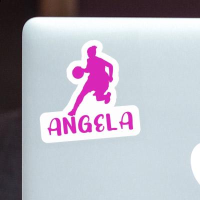 Autocollant Angela Joueuse de basket-ball Laptop Image