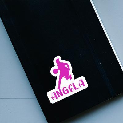 Sticker Basketballspielerin Angela Notebook Image