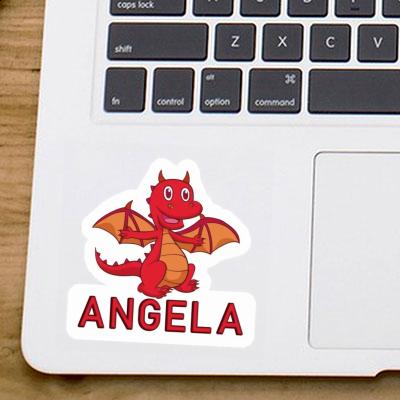 Baby-Drache Sticker Angela Laptop Image