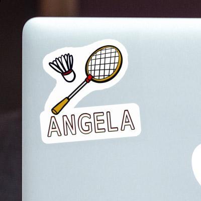 Angela Sticker Badminton Racket Image