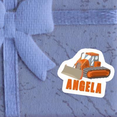 Sticker Angela Excavator Notebook Image