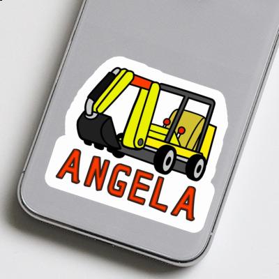 Sticker Minibagger Angela Notebook Image