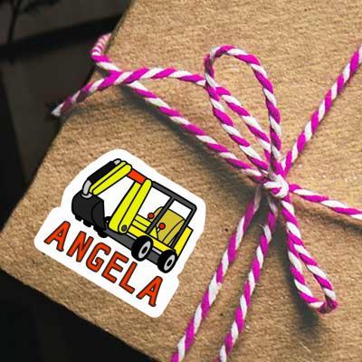 Sticker Minibagger Angela Gift package Image