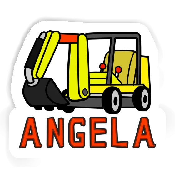 Sticker Minibagger Angela Gift package Image