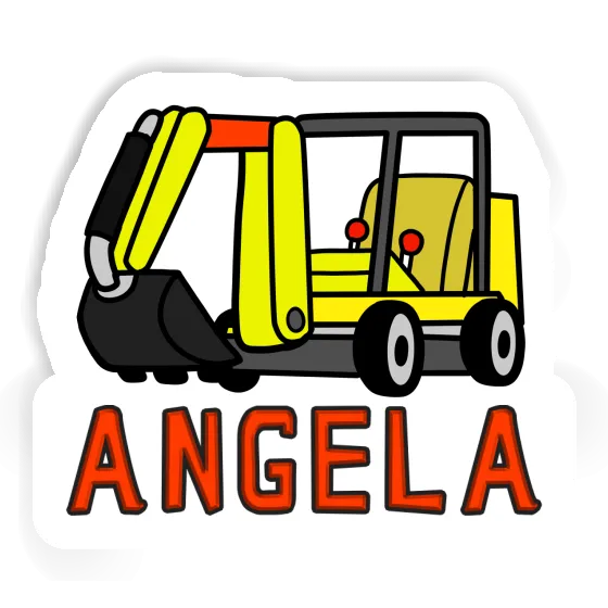 Mini-Excavator Sticker Angela Image