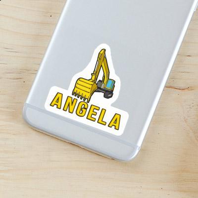 Sticker Excavator Angela Gift package Image