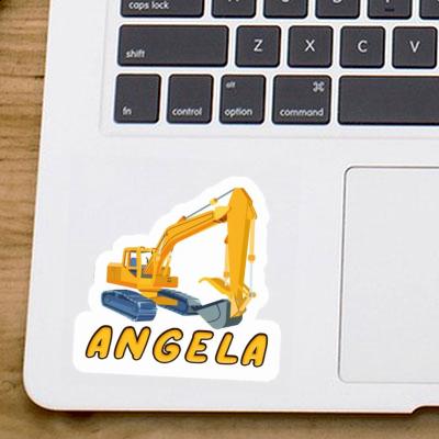 Aufkleber Angela Bagger Laptop Image