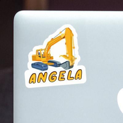 Aufkleber Angela Bagger Laptop Image