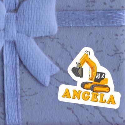 Sticker Excavator Angela Gift package Image