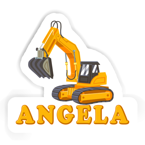Sticker Excavator Angela Laptop Image