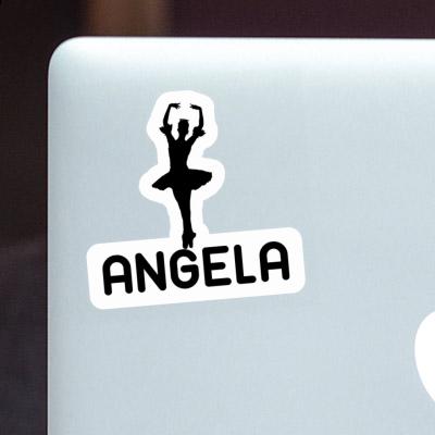 Angela Autocollant Ballerine Laptop Image